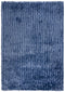 8' X 10' Blue And Dark Blue Shag Hand Tufted Area Rug