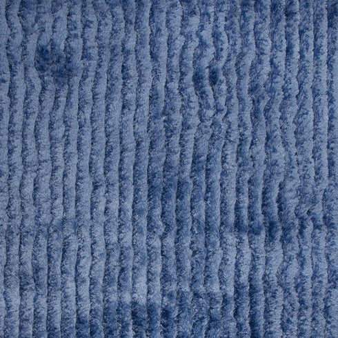 8' X 10' Blue And Dark Blue Shag Hand Tufted Area Rug