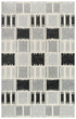 8' X 10' Gray Ivory And Charcoal Wool Geometric Hand Tufted Area Rug