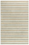 8' X 10' Ivory Beige And Brown Wool Striped Hand Tufted Area Rug