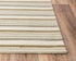 8' X 10' Ivory Beige And Brown Wool Striped Hand Tufted Area Rug