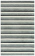 8' X 10' Gray Ivory And Charcoal Wool Striped Hand Tufted Area Rug