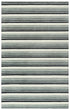 8' X 10' Gray Ivory And Charcoal Wool Striped Hand Tufted Area Rug