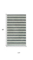 8' X 10' Gray Ivory And Charcoal Wool Striped Hand Tufted Area Rug