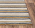 8' X 10' Ivory Beige And Charcoal Wool Striped Hand Tufted Area Rug