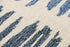 8' X 10' Ivory Blue And Charcoal Wool Striped Hand Tufted Area Rug