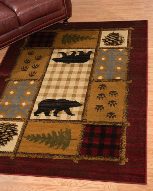 United Weavers Affinity Lodge Mosaic Multi Area Rug