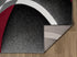 Grey, Black, White Modern Abstract Area Rug