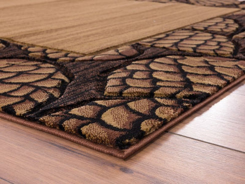 United Weavers Cottage Pine Border Beige Area Rug
