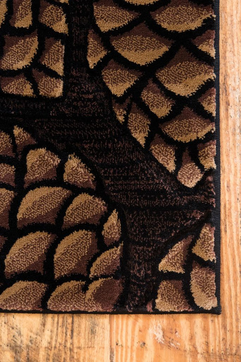United Weavers Cottage Pine Border Beige Area Rug