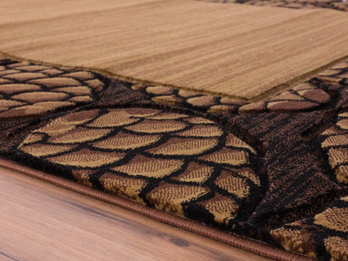 United Weavers Cottage Pine Border Beige Area Rug