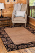 United Weavers Cottage Pine Border Beige Area Rug