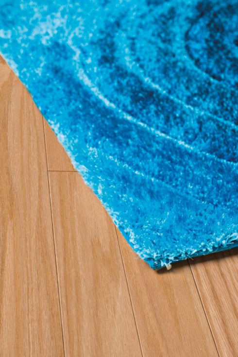 United Weavers Finesse Fluffy Blue Shag Area Rug