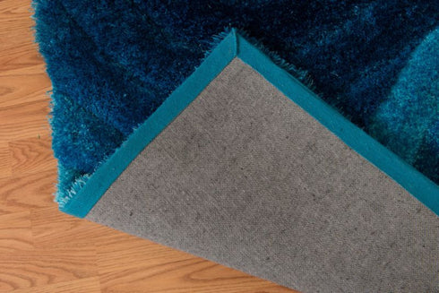 United Weavers Finesse Fluffy Blue Shag Area Rug