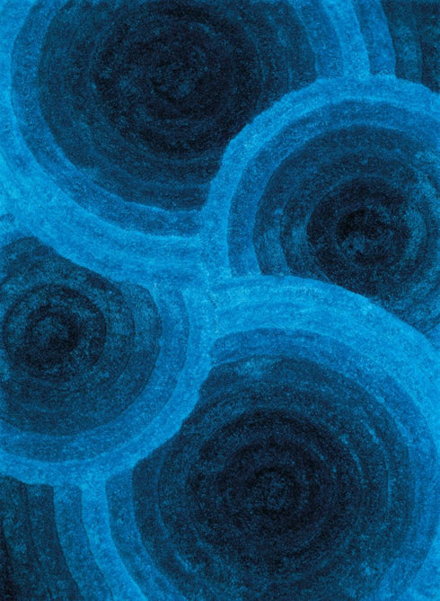 United Weavers Finesse Fluffy Blue Shag Area Rug