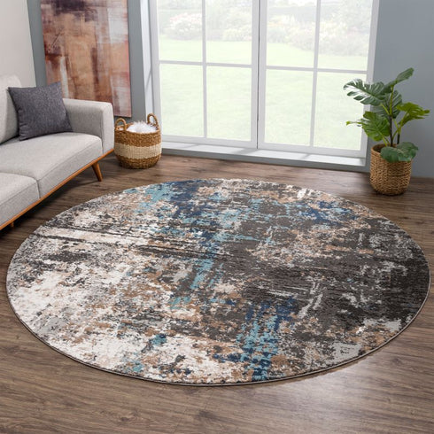 United Weavers Portsmouth Modern Fusion Blue Area Rug