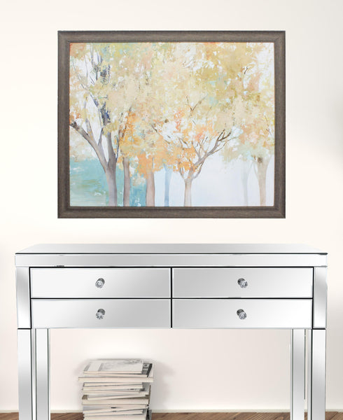 33" x 27" Distressed Wood Toned Frame Yearning For One