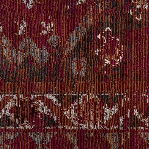 Deep Red Traditional Area Rug