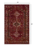 Deep Red Traditional Area Rug