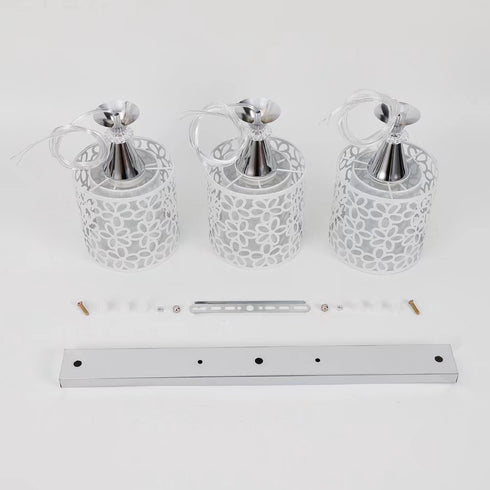 Retro White Floral Pendant Ceiling Lamp