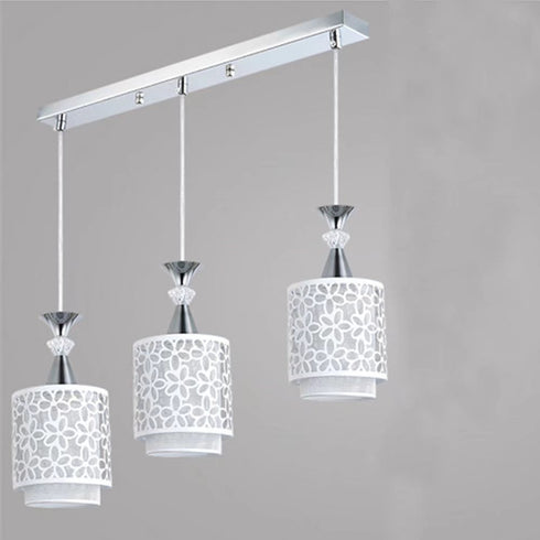 Retro White Floral Pendant Ceiling Lamp