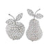 Adore the Decor™ Silver Crystal Beaded Pear Decor - 8"
