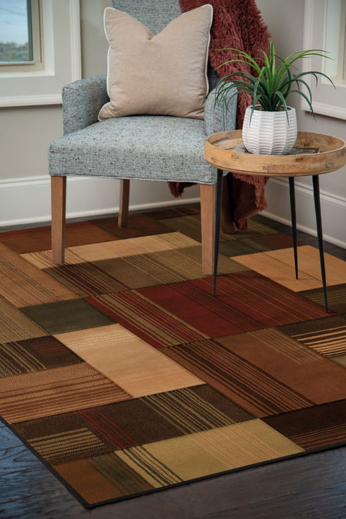 United Weavers Contours Transition Brown Area Rug
