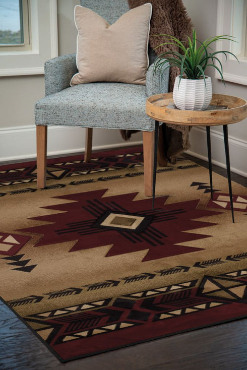 United Weavers Contours Flagstaff Red Area Rug