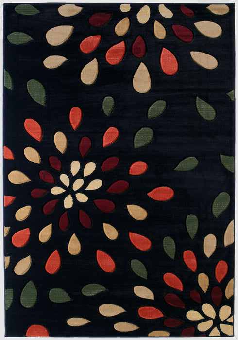 United Weavers Contours Dazzle Black Area Rug