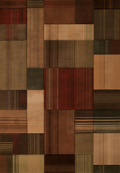 United Weavers Contours Transition Brown Area Rug