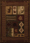 United Weavers Contours Cabin Chalet Brown Area Rug