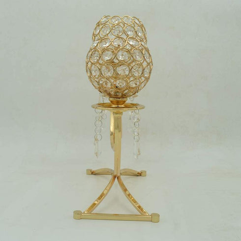 Adore the Decor™ 3 Arm Crystal Beaded Candelabra - 13"