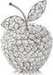 Adore the Decor™ Silver Crystal Apple Decor - 7"