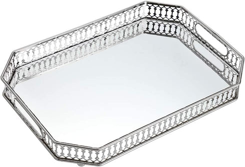 Adore the Decor™ 14" Rectangular Tray/Jewelry Holder with Mirrored Base