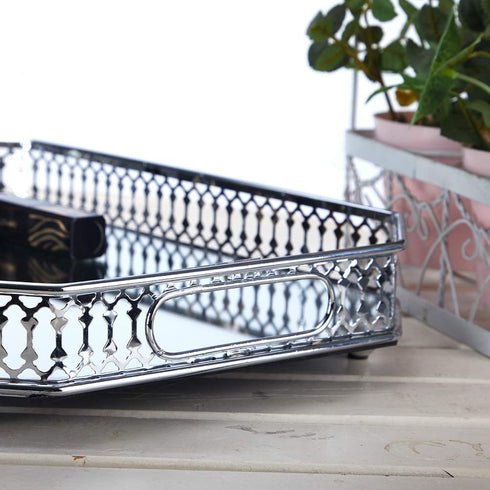 Adore the Decor™ 14" Rectangular Tray/Jewelry Holder with Mirrored Base