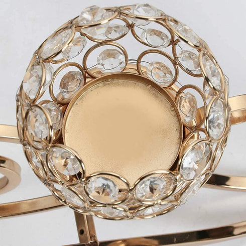 Adore the Decor™ 3 Arm Crystal Beaded Candelabra - 15"