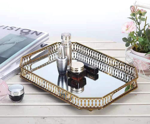 Adore the Decor™ 14" Rectangular Tray/Jewelry Holder with Mirrored Base