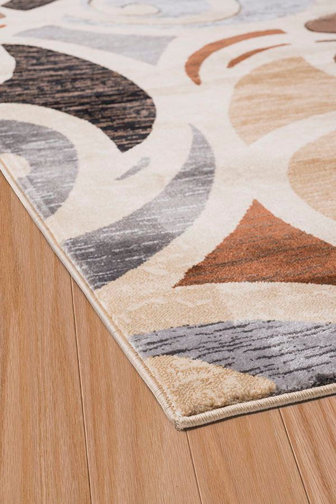 United Weavers Contours Frilly Tan Area Rug