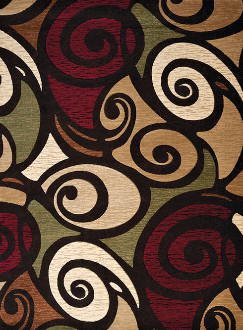 United Weavers Contours Frilly Tan Area Rug