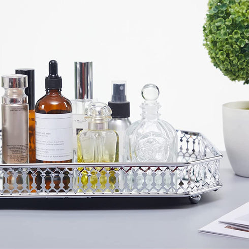 Adore the Decor™ 14" Rectangular Tray/Jewelry Holder with Mirrored Base