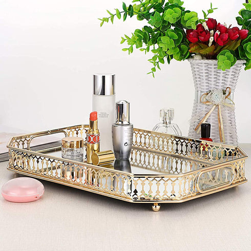 Adore the Decor™ 14" Rectangular Tray/Jewelry Holder with Mirrored Base