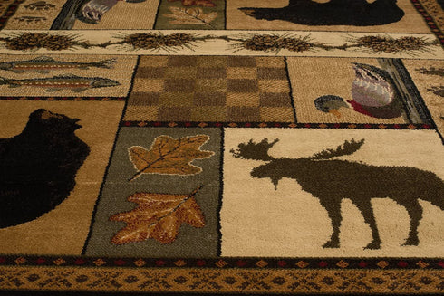 United Weavers Affinity Pine Montage Lodge Area Rug