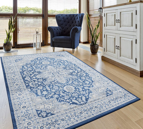 United Weavers Clairmont Bari Denim Blue Area Rug