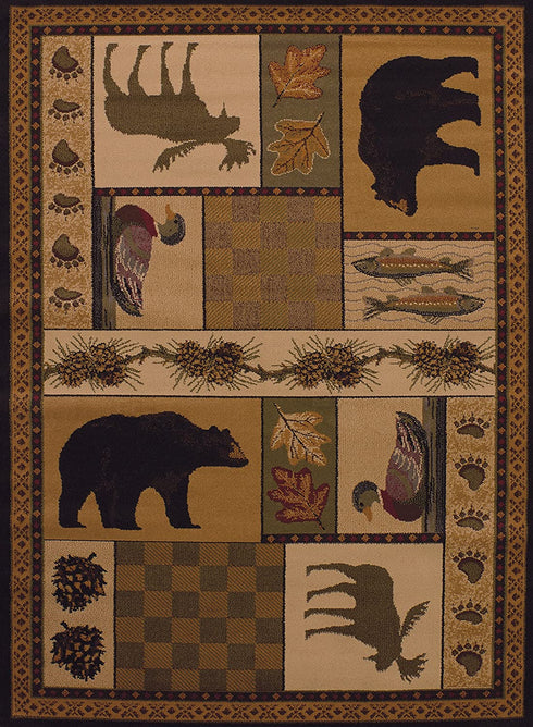 United Weavers Affinity Pine Montage Lodge Area Rug
