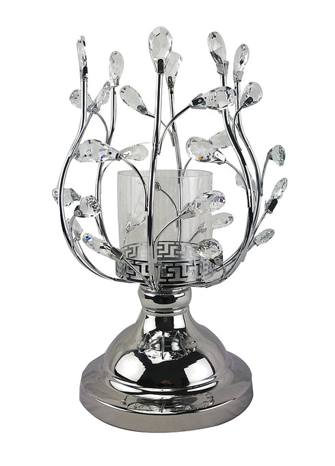 Adore the Decor™ Crystal Leaf Petals Candleholder - 15"