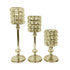 Adore the Decor™ 3 Piece Crystal Beaded Candle Holder Set