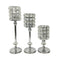 Adore the Decor™ 3 Piece Crystal Beaded Candle Holder Set