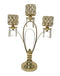 Adore the Decor™ 3 Arm Gold Crystal Candelabra - 21"