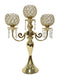 Adore the Decor™ 3 Arm Crystal Beaded Candelabra - 21"