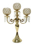 Adore the Decor™ 3 Arm Crystal Beaded Candelabra - 21"